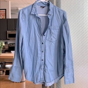 Chambray long sleeve shirt